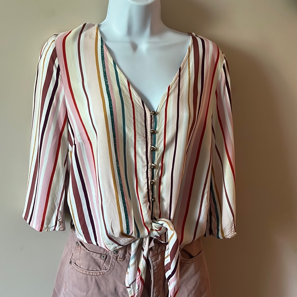 Urban Romantics Striped Blouse.